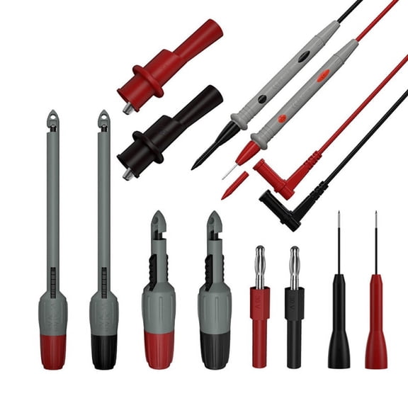 TOP! Power Test Kit Heavy Duty Wire Threading Probe Insulated Clip Break-Free Hook Alligator B