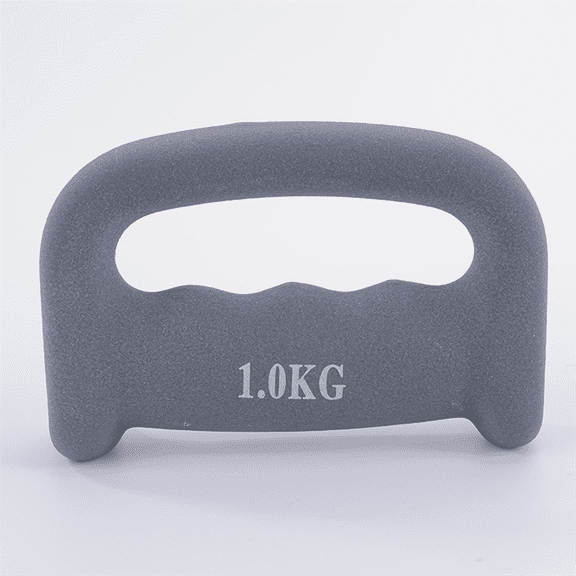 TOP! Premium Hand Weights for Men and Women Shadowboxing, Boxing Training, Aerobics, Core Fitness Exercises(2kg) Gray