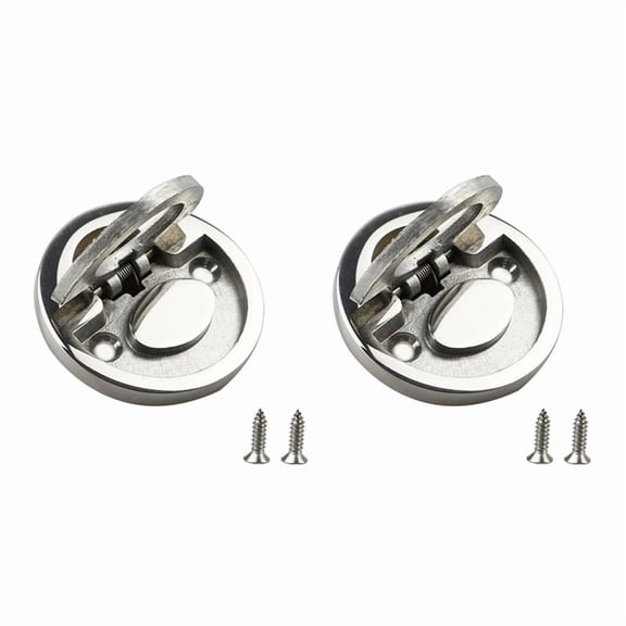 TOP! Professional Marine Round Flat Pull Lift Ring Handle Hatch Lock Locker Cabinet Hardware Accessories