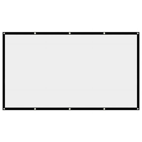 TOP! Projector Screen Movie 16:9 Portable Foldable Washable for Theater Home 120 Inch