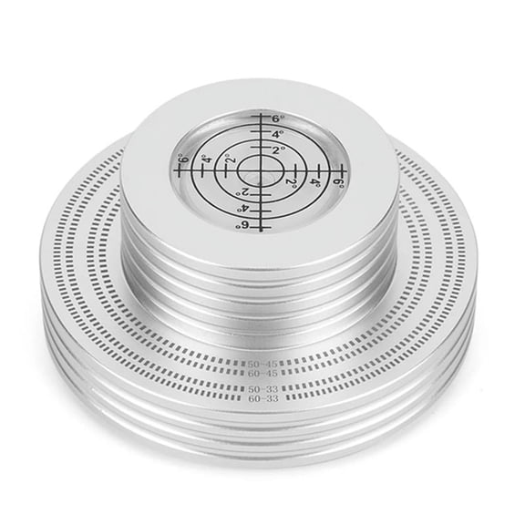 TOP! Record Weight LP Vinyl Clamp Level Turntable Stabilizer Vibration Player Accessories Silver