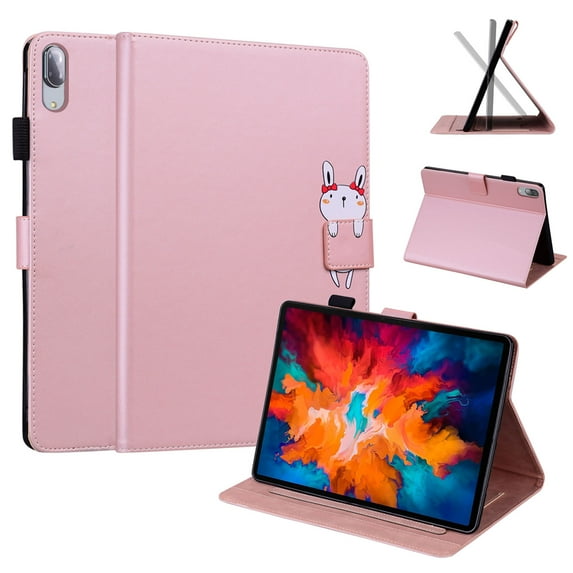 TOP SHE Case for (2021) Lenovo Tab P11 Pro Tablet (11.5" Touch 350 nits, Android 10) - Adjustable Stand Flip Case with Card Slots, Slim Fit Lightweight Folio Cover (Rosegold)
