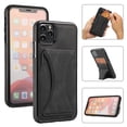 thumbnail image 1 of TOP SHE Case for Apple iPhone 11 Pro Max, iPhone 11 Pro Max Case (6.5 Inch) - Synthetic Leather Protective Case with Card Slot / Kickstand, Slim Fit Lightweight Simple Fashion Cover (Black), 1 of 7