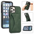 thumbnail image 1 of TOP SHE Case for Apple iPhone 12 Mini, iPhone 12 Mini Case (5.4 Inch) - Synthetic Leather Protective Case with Card Slot / Kickstand, Slim Fit Lightweight Simple Fashion Cover (Green), 1 of 7