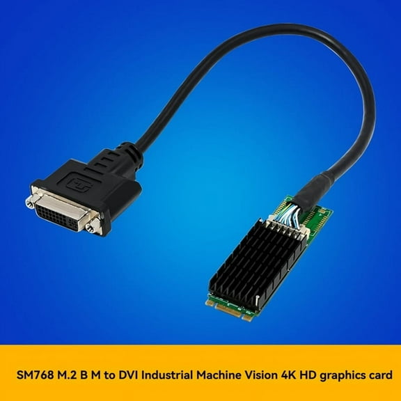 TOP! SM768 M.2 B+M to DVI Industrial Machine Vision 4K HD Graphics Card Video Decoder Supports Multiple Formats