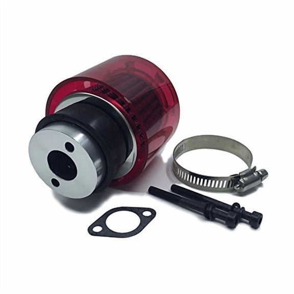 TOP SPEED RC WORLD Air Filter Set with Plastic Red Cover for 1/5 RC Hpi Baja Rovan King Motor 5B 5T 5SC