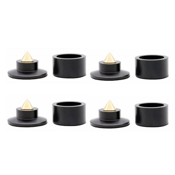 TOP! Shock Spikes Spring Damping Pad HIFI Stand Feet Speaker Spike Foot KTV Stage Speakers Aluminium Isolation Black