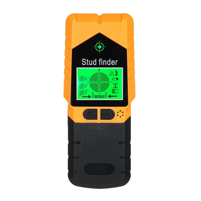 TOP! Stud Finder Wall Scanner 6 in 1 Detector, Physical Nail Finding Detector for Wood Metal and AC Wire Orange