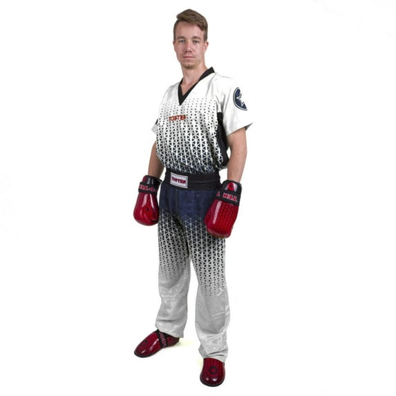 TOP TEN Graphic Uniform - white/blue, 16831-WB