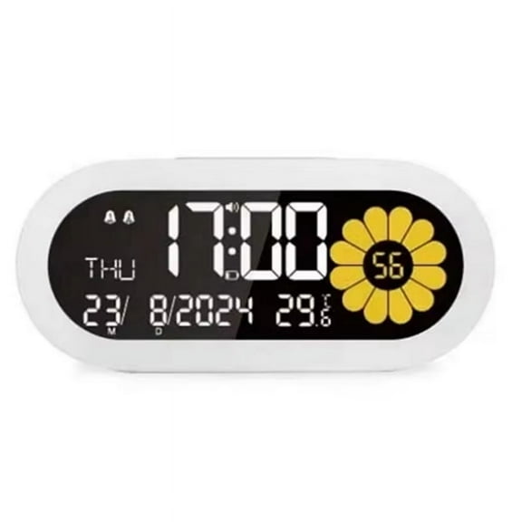 TOP! TOP! Visual Timer Multi-Function Digital Alarm Clock LCD Screen Dual 12/24 Hour Format for Kids