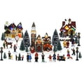 thumbnail image 1 of TOP TREASURES Christmas Village Set 6" Christmas Occasion Resin Figurines, Set of 30, 1 of 8
