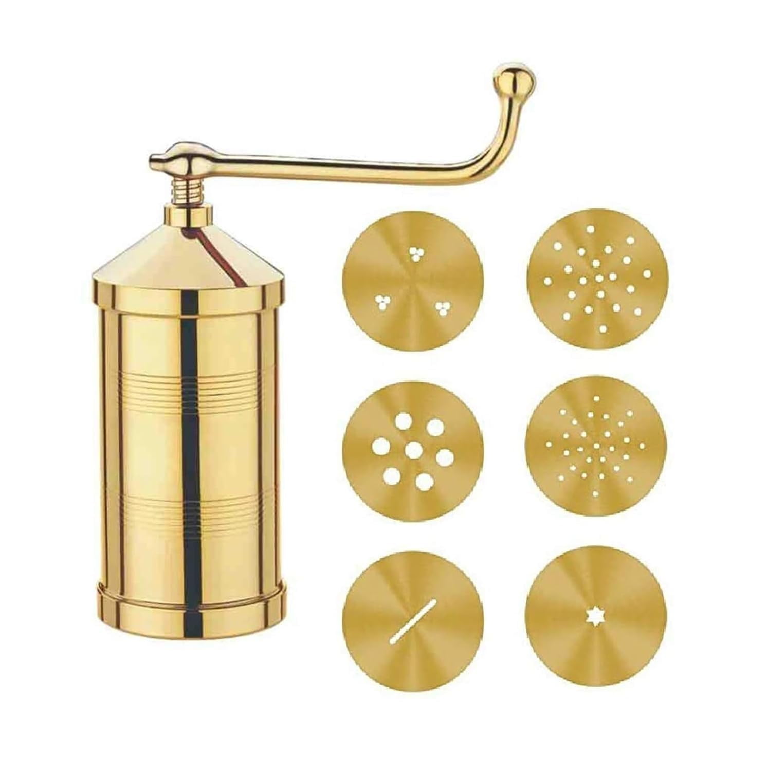 TOP TRICK Pure Brass Sev Sancha Machine with Free 6 Different Jali for ...