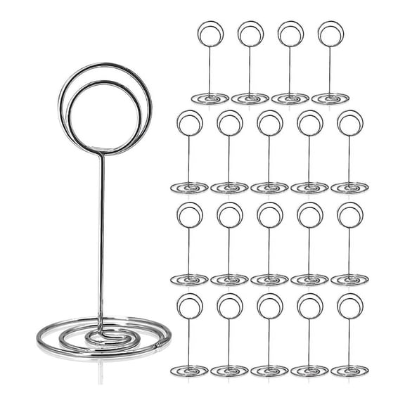 TOP! Table Number Holders 20Pcs - 3.35 Inch Place Card Holder Stands for Wedding Graduation Reception D