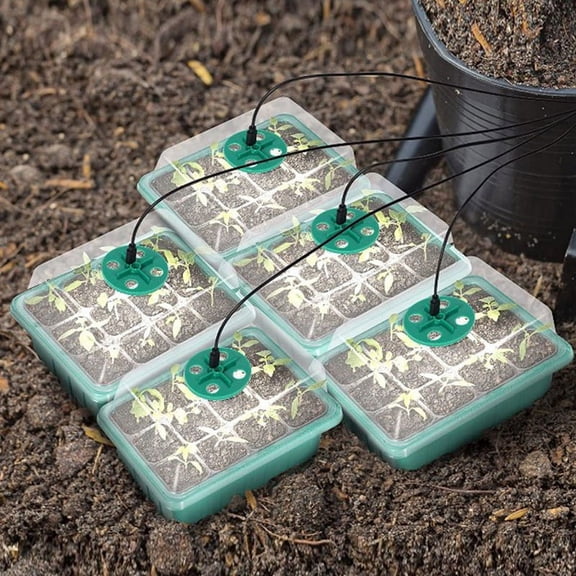 TOP! Thickened Seedling Pot with Light Box Small Plant Ventilation Valve
