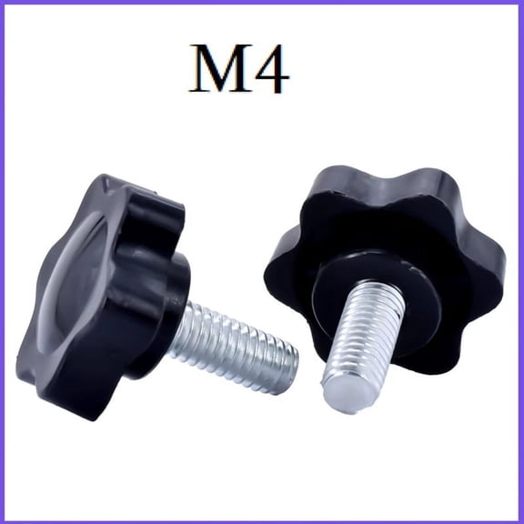 Torx Handle Screw Plastic Star Bolt Knob 4mmx11.8mm