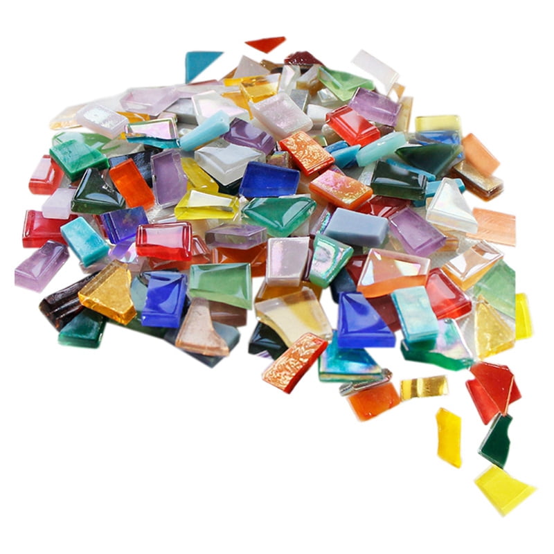 TOP! Triangular Mosaic Tiles, MulticolorDIYglass Making Sets,and are Very Suitable for Handicrafts and Home Decoration