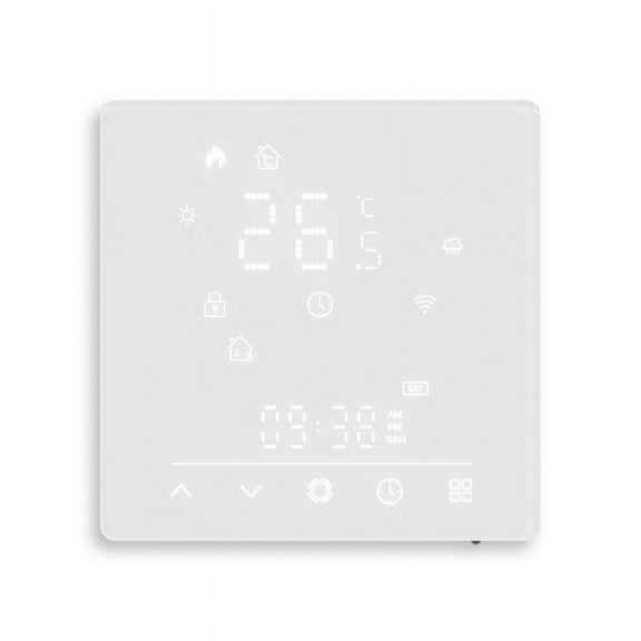 TOP! Tuya WiFi Matter Thermostat Electric Floor Heating Temperature Controller Support APP Remote Voice Control White