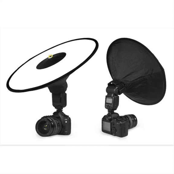 TOP! Universal 44cm Round Flash Softbox Portable Foldable Style Speedlite Diffuser Reflector Strap for Camera