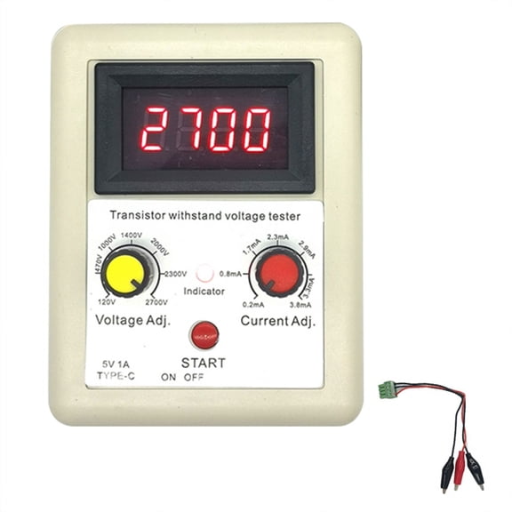 TOP! Voltage Capability IGBT Transistor Tester Diode MOS Triode LED Testing Tool Withstand White+Blue