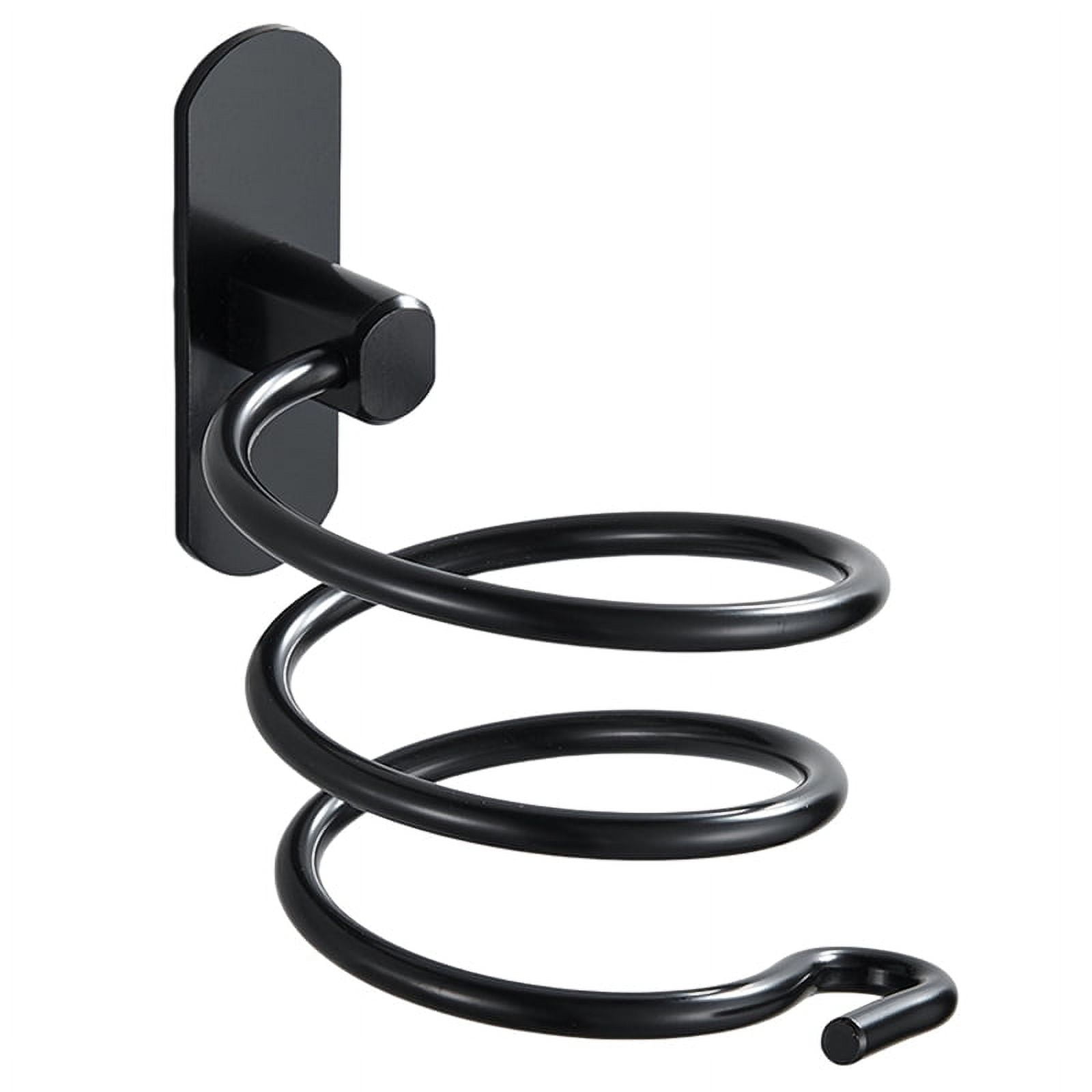 TOP! Wall Mounted Hair Dryer Holder Spiral Care Tools Hanging Rack ...