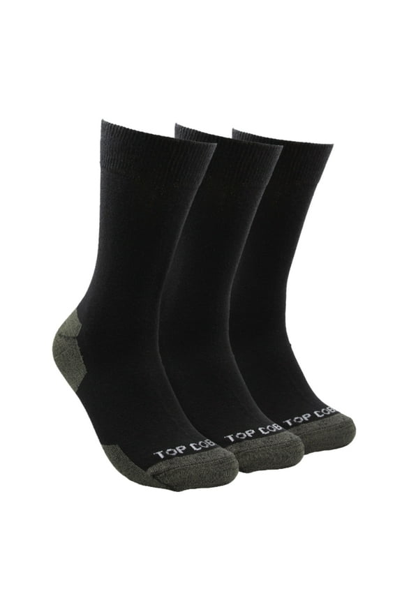 - Men's Copper Crew Socks - Pack of 3 - Antimicrobial, Moisture-Wicking, Durable
