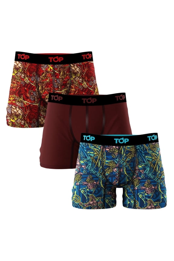 - Men's Cotton Blend Boxer Briefs - Pack of 3 - Soft, Breathable, Snug Fit