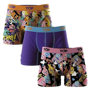 TOP Wear - Men's Cotton Blend Boxer Briefs - Pack of 3 - Soft, Breathable, Snug Fit