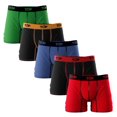 thumbnail image 1 of TOP Wear - Men's Cotton Blend Boxer Briefs - Pack of 5 - Soft, Breathable, Snug Fit, 1 of 4