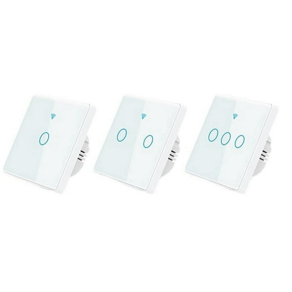 TOP! Wi-Fi Wall Switch, Smart Touch Screen Control for Alexa,Intelligent Light Used to Adjust the