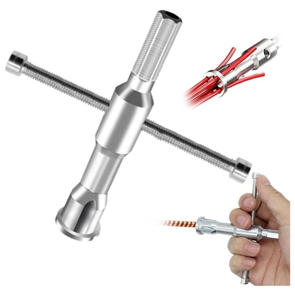 TOP! Wire Stripping and Twisting Tool,for Drill Twister Stripper Cable Connector Tool,Hex Shank