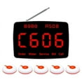 thumbnail image 1 of Wireless Calling System 5 Pcs Call Buttons for Bar,Restaurant,Office,Cafe Customer Call Waiter Service Bell US Plug, 1 of 4