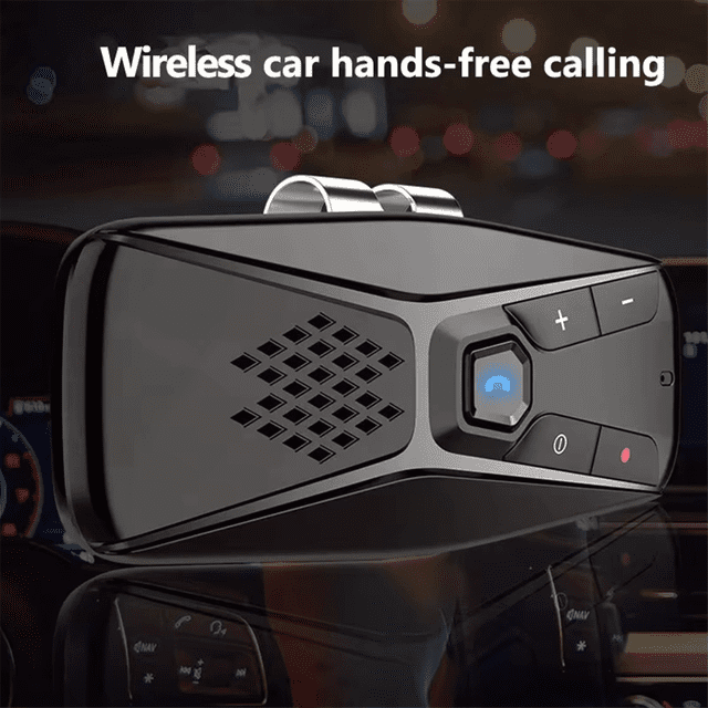 Calling Auto TOP! Wireless Car Kit Handsfree Calling Speakerphone Automatic Shut ...