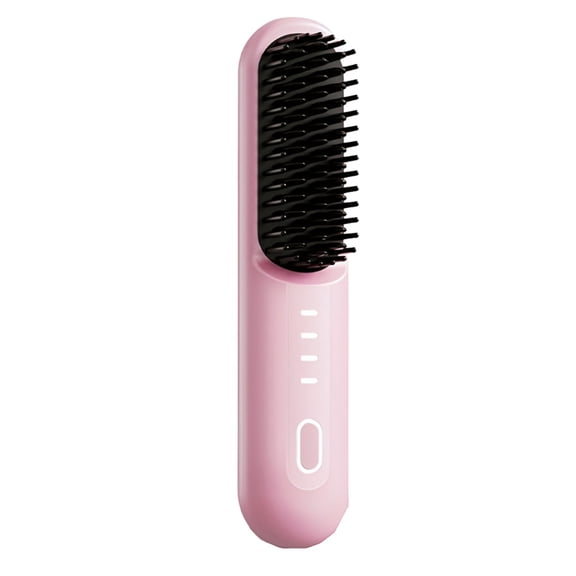 TOP! Wireless Lazy Straight Hair Comb Negative Ion Care Portable Char Without Damaging Modeling A
