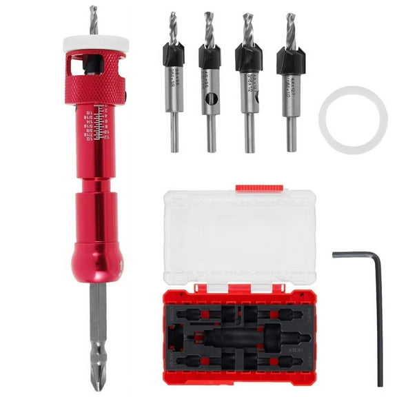 TOP! Woodworking Counterbore Drill Step Wood Self-Tapping Screw Punch Holes Bit Installation Tool B