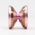 thumbnail image 1 of TOP YO Reality Yo-Yo - TOPYOnation x JULY YOYO Collaboration - Bi-Metal YoYo (Pink with Gold Ring), 1 of 3