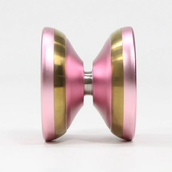 TOP YO Reality Yo-Yo - TOPYOnation x JULY YOYO Collaboration - Bi-Metal YoYo (Pink with Gold Ring)