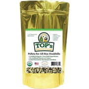 TOP's Parrot Food Pellets Hookbills, Small, Medium and Large Parrots - Non-GMO, Peanut Soy & Corn Free, USDA Organic Certified 4lbs