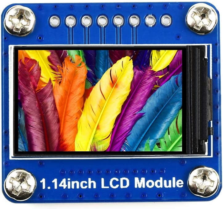 TOP1 1.14inch IPS Color LCD Display Module 240×135 Pixels SPI Communication RGB 65K Color LED Backlight Support /STM32 Board
