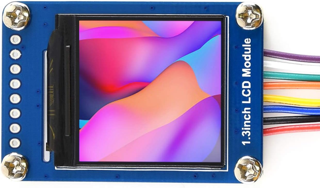 TOP1 1.3inch Display LCD Screen Module 240×240 Pixels SPI Communication RGB 65K Color LED Backlight Support /STM32 Board