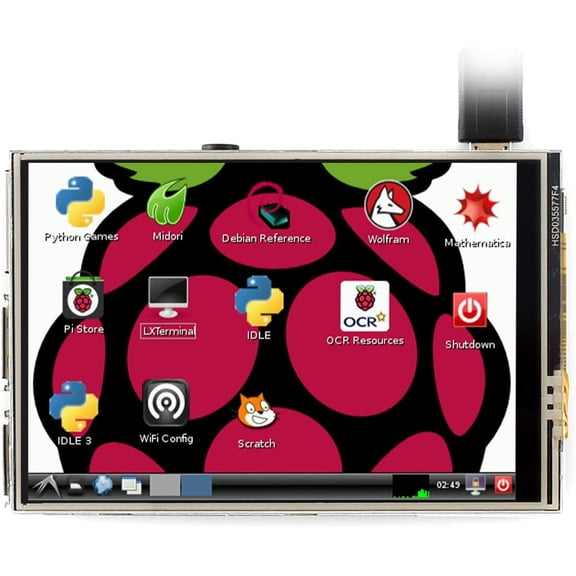 TOP1 3.5 inch Resistive Touch Display (C) for 4/3B+/Zero W TFT LCD Screen 125MHz High-Speed SPI Display Port