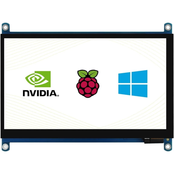 TOP1 7 inch QLED Quantum Dot Display Capacitive Touch Screen Monitor 1024600 G+G Toughened Glass Panel for /Jetson Nano/Game Console, 7HP-CAPQLED