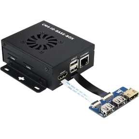 TOP1 Compute Module 4 Basic Expansion Board Pack C Includes CM4 Mini IO Board Lite Version, USB HDMI Adapter, Metal Case with Cooing Fan