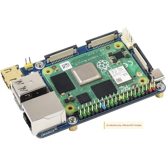 TOP1 Compute Module 4 Basic Expansion Board RPi Computing Module Core Board Backplane Gigabit Ethernet Networking CM4-IO-BASE-B