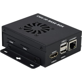 TOP1 Mini-Computer for Compute Module 4 Basic Expansion Board Lite Edition Mini IO Board Lite Ver with Metal Case and Cooling Fan