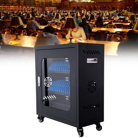 TOPATY Mobile Phone Charging Cabinet Movable Phone Charging Cabinet Cell Phone Locker with Charger USB Charging Cellphone Locker Mobile Charging Post with Wheels for Stores Mall reliable