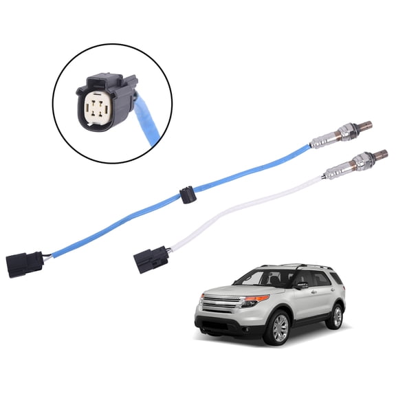 TOPAZ 2 x Upstream+Downstream O2 Oxygen Sensor for 2011-2016 Ford F-150 Taurus 3.5L V6 2344490, 2344489