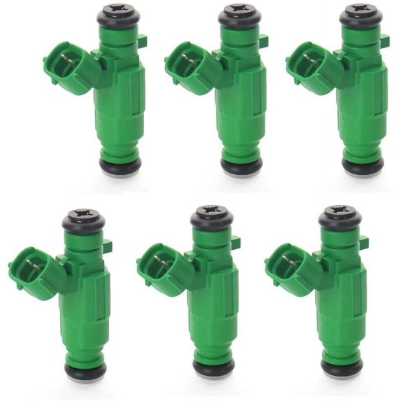 TOPAZ 35310-37150 Fuel Injectors Injection Compatible with Hyundai Accent Kia Rio Rio5(Set of 6)