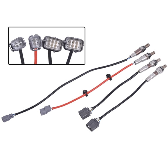 TOPAZ 4PCS Oxygen O2 Sensor For 2003-2008 Honda Ridgeline Pilot Accord Acura MDX RL TL 2345010*2+2344355+2344368
