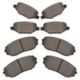 thumbnail image 1 of TOPAZ D1258 D1377 8Pcs Front & Rear Ceramic Disc Brake Pads Compatible with Ford Edge 2011-2014 Lincoln MKX 2011-2015, 1 of 8