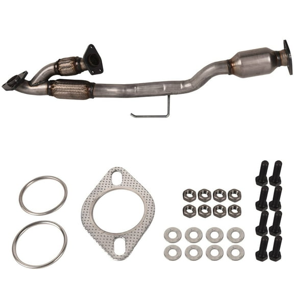 TOPAZ Flex Y Pipe & Catalytic Converter Compatible with Nissan Murano 3.5L VQ35DE 2008-2019 Replace# 12H43-240 54809